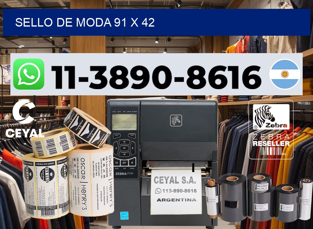 Sello de moda 91 x 42