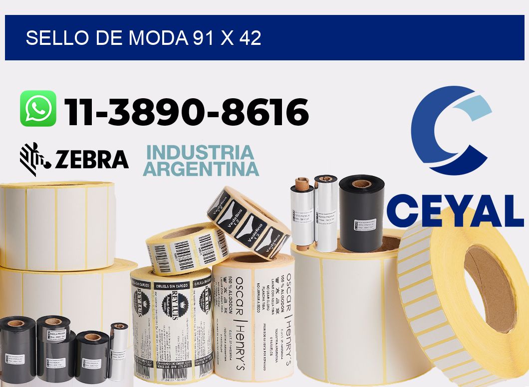 Sello de moda 91 x 42