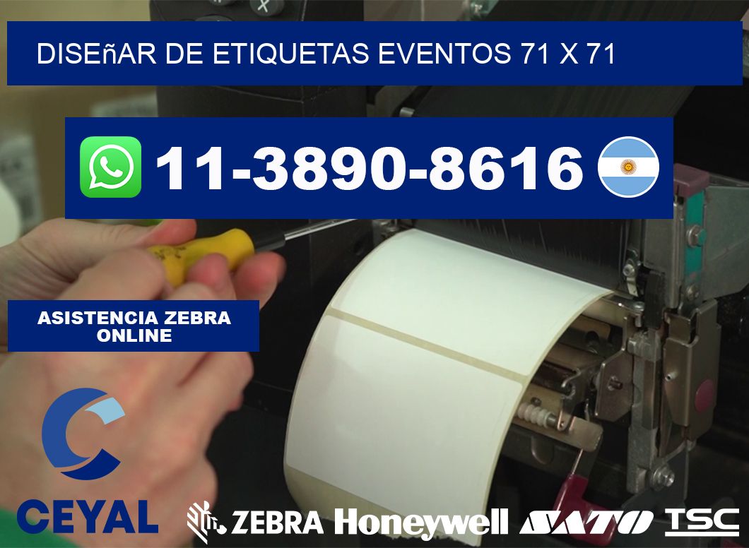diseñar de etiquetas eventos 71 x 71