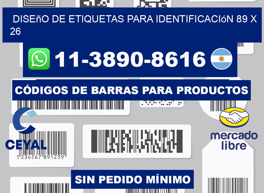 diseño de etiquetas para identificación 89 x 26