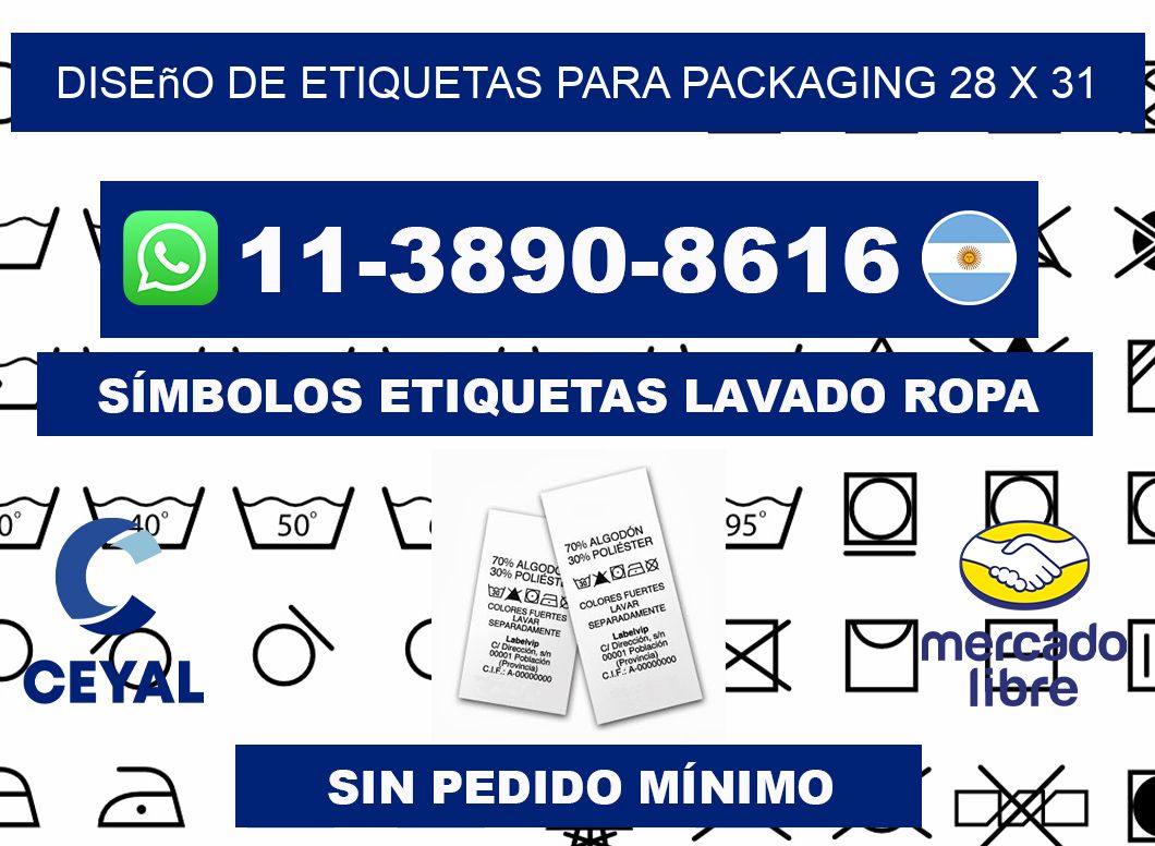 diseño de etiquetas para packaging 28 x 31