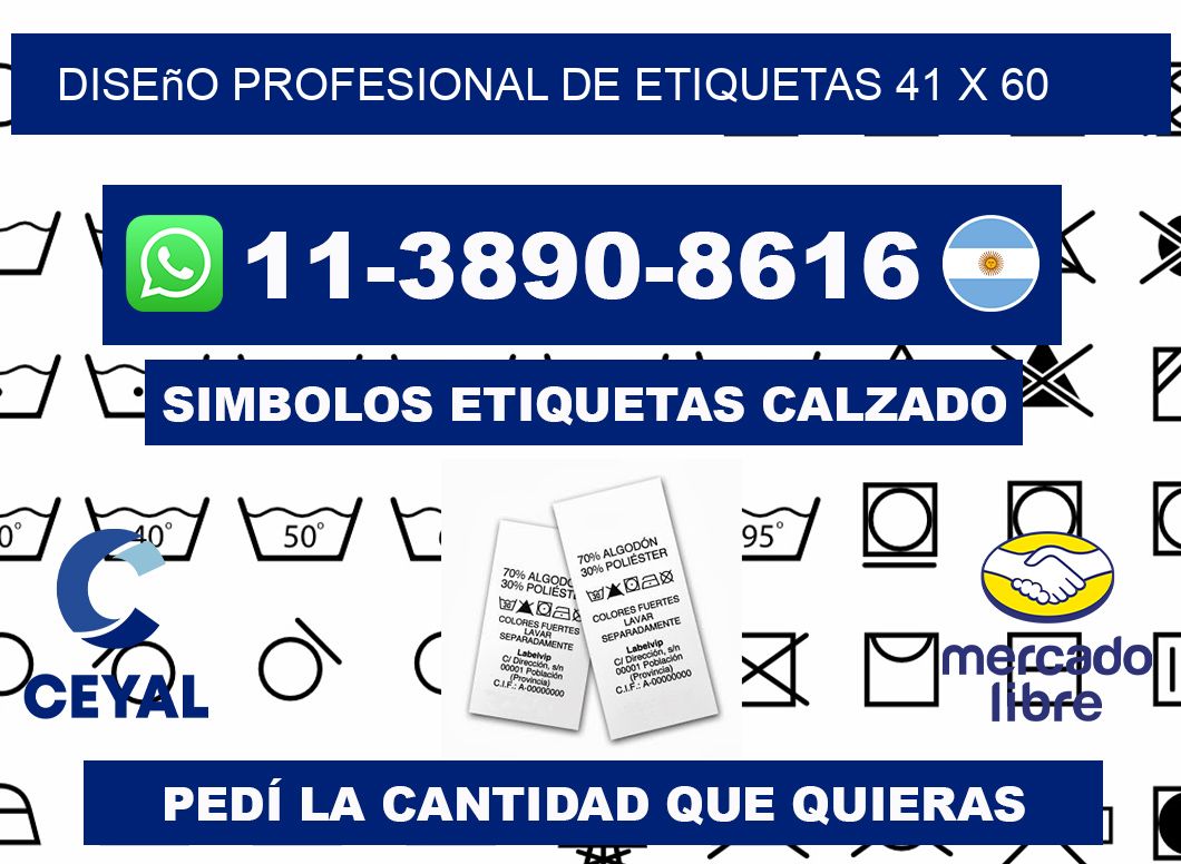 diseño profesional de etiquetas 41 x 60