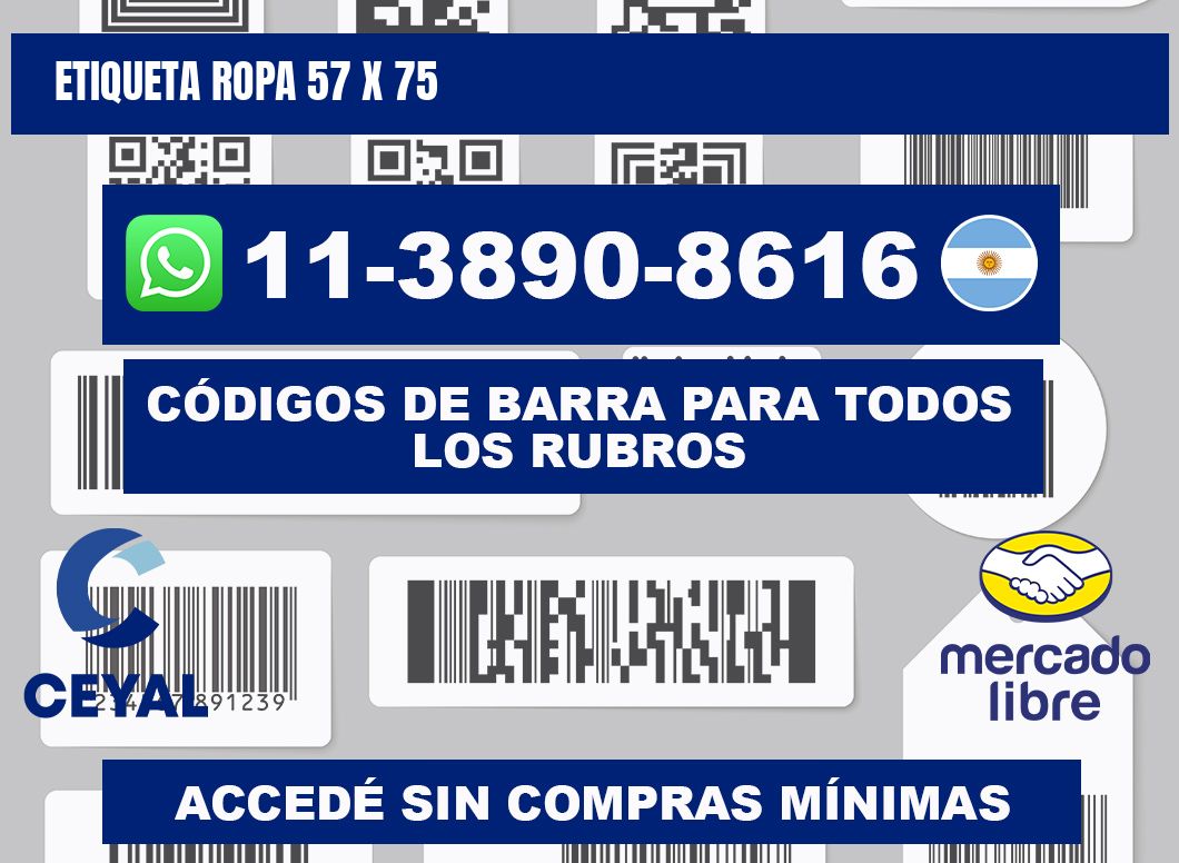 etiqueta ropa 57 x 75