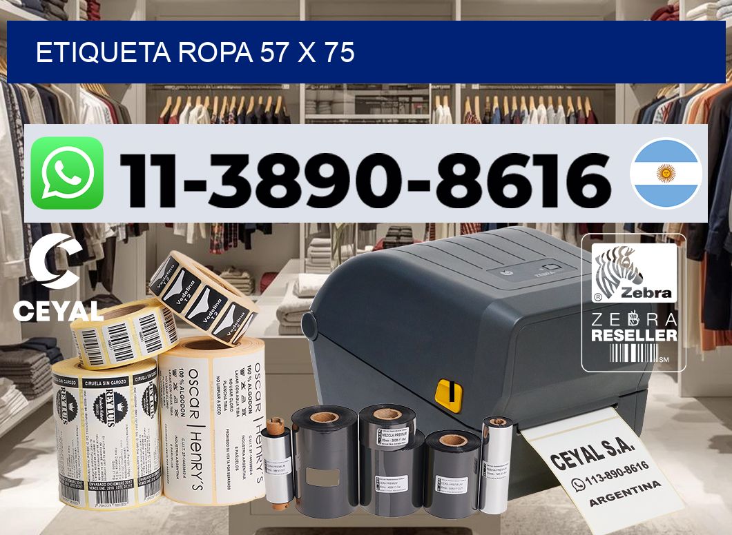 etiqueta ropa 57 x 75