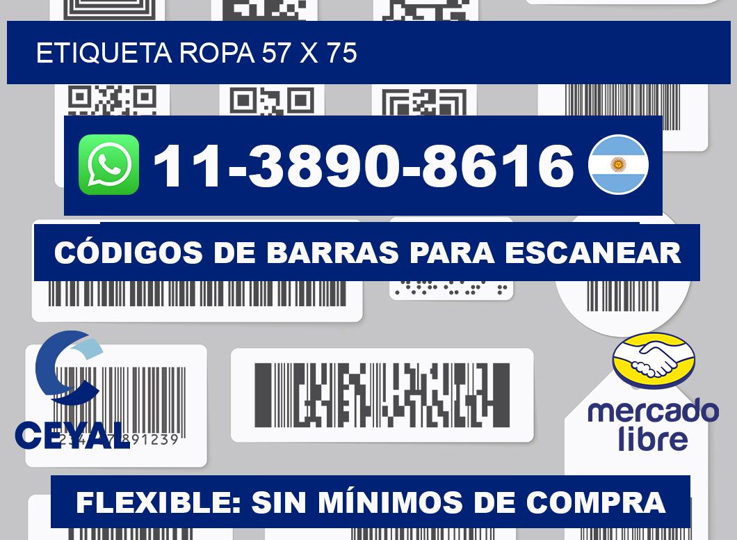etiqueta ropa 57 x 75
