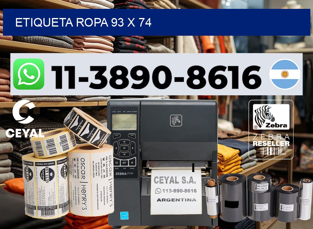 etiqueta ropa 93 x 74