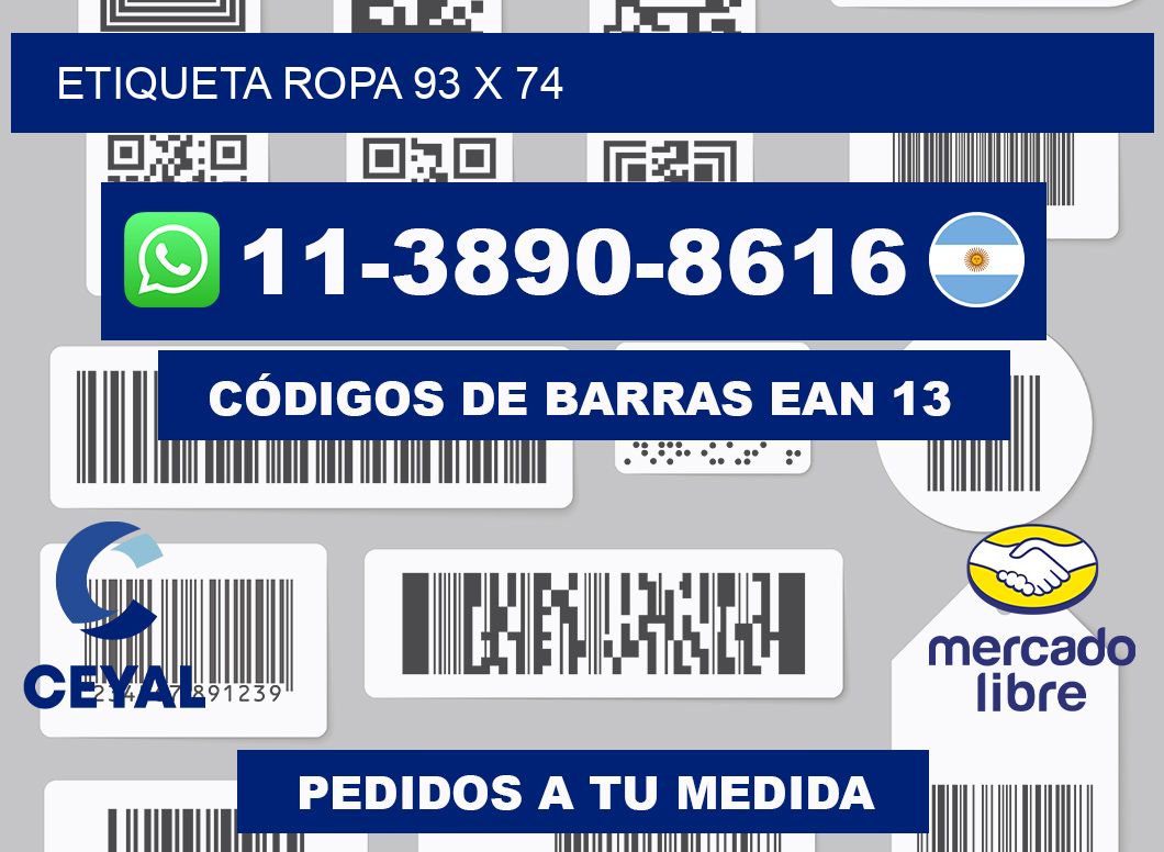 etiqueta ropa 93 x 74