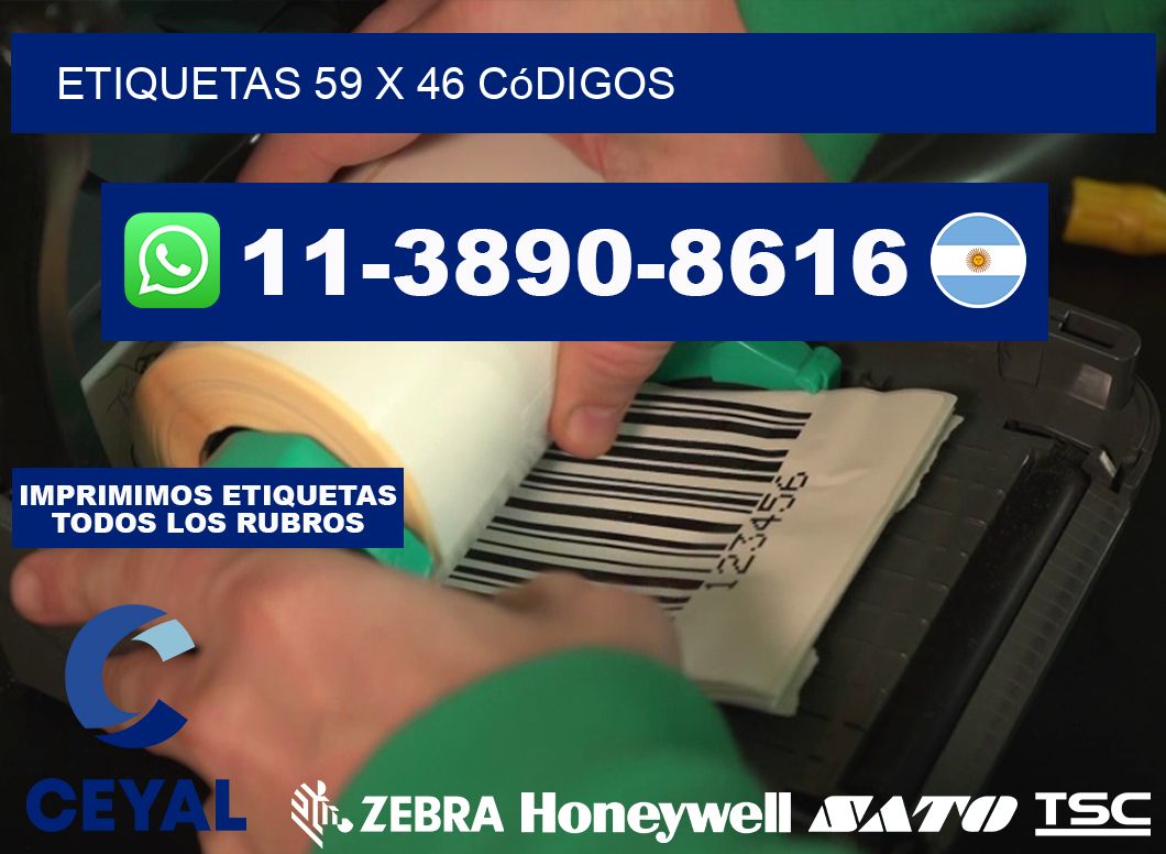 etiquetas 59 x 46 códigos