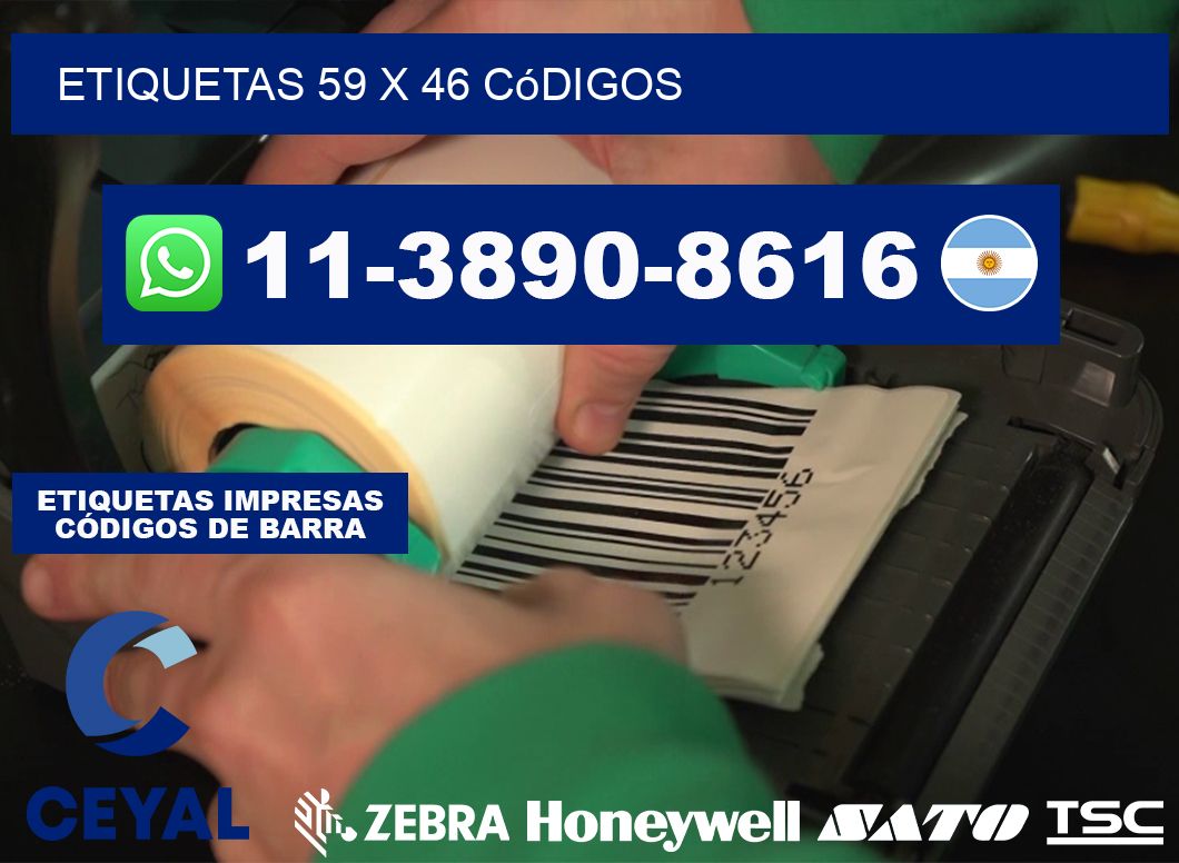 etiquetas 59 x 46 códigos