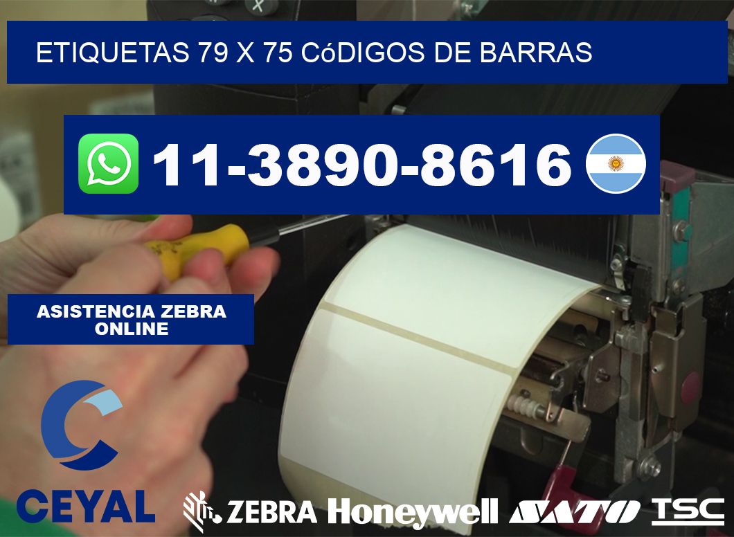 etiquetas 79 x 75 códigos de barras