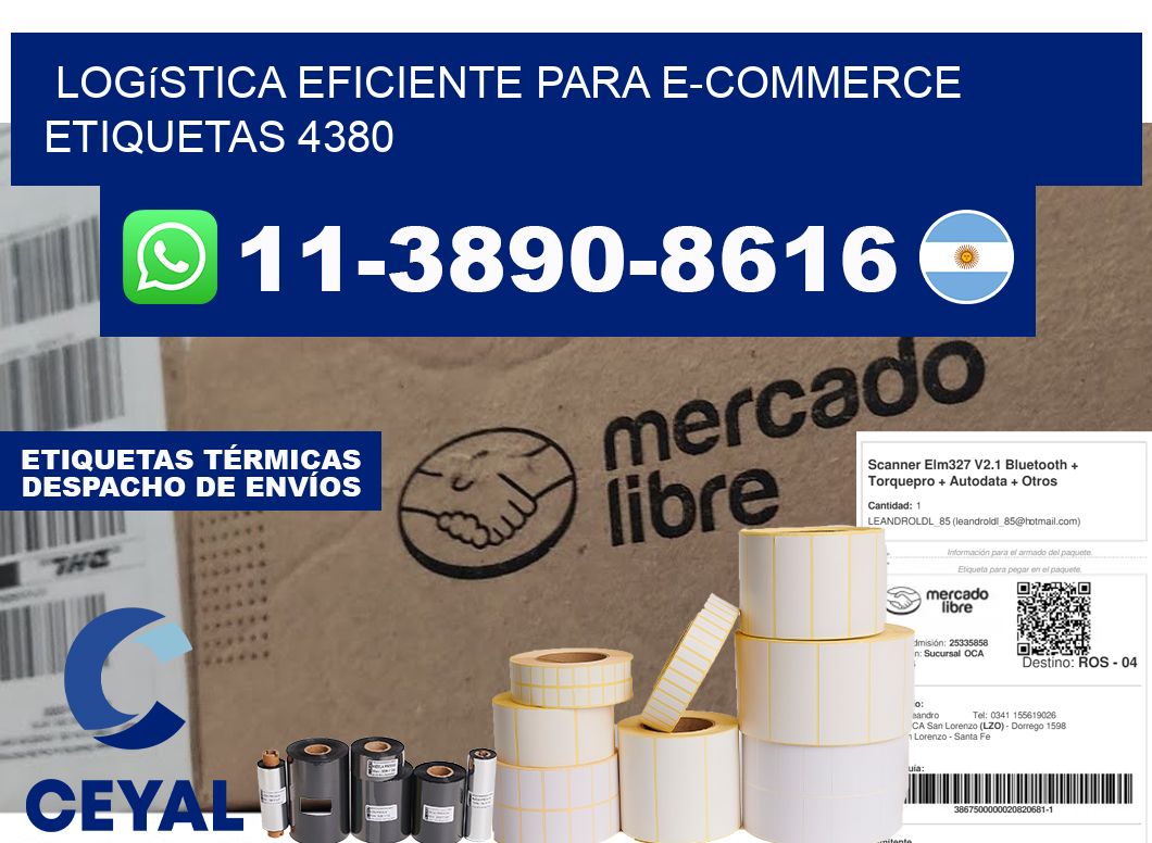 Logística eficiente para e-commerce  etiquetas 4380