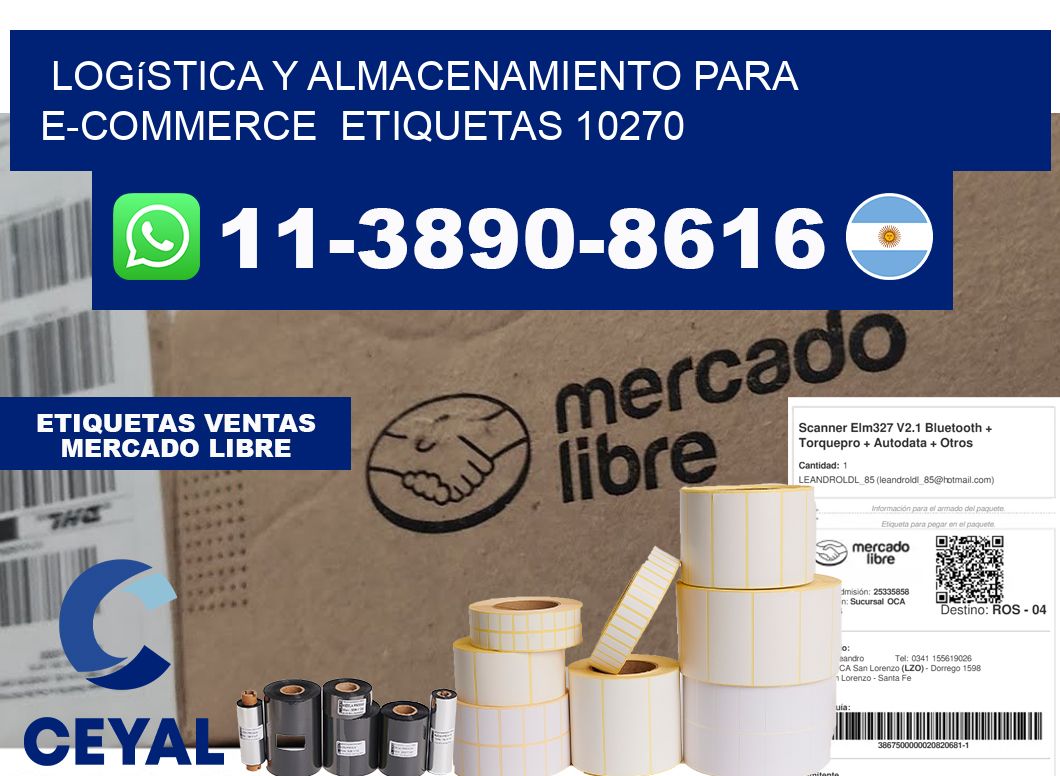 Logística y almacenamiento para e-commerce  etiquetas 10270