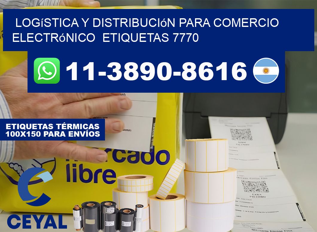 Logística y distribución para comercio electrónico  etiquetas 7770
