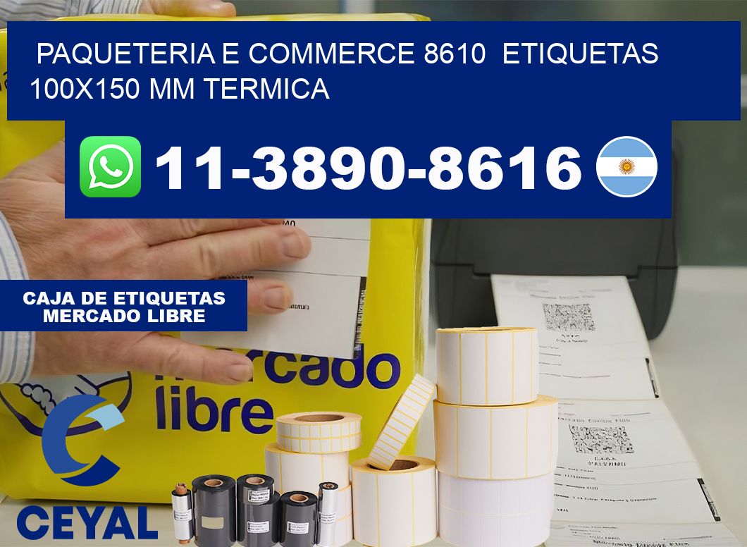 Paqueteria e commerce 8610  etiquetas 100×150 mm termica