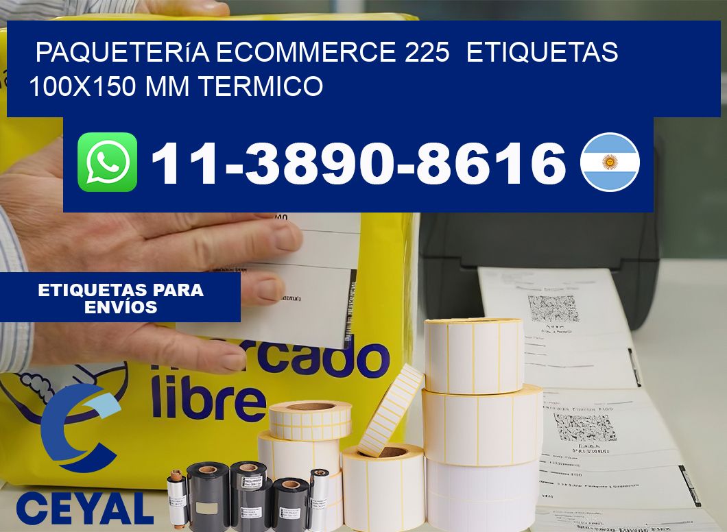 Paquetería eCommerce 225  etiquetas 100×150 mm termico