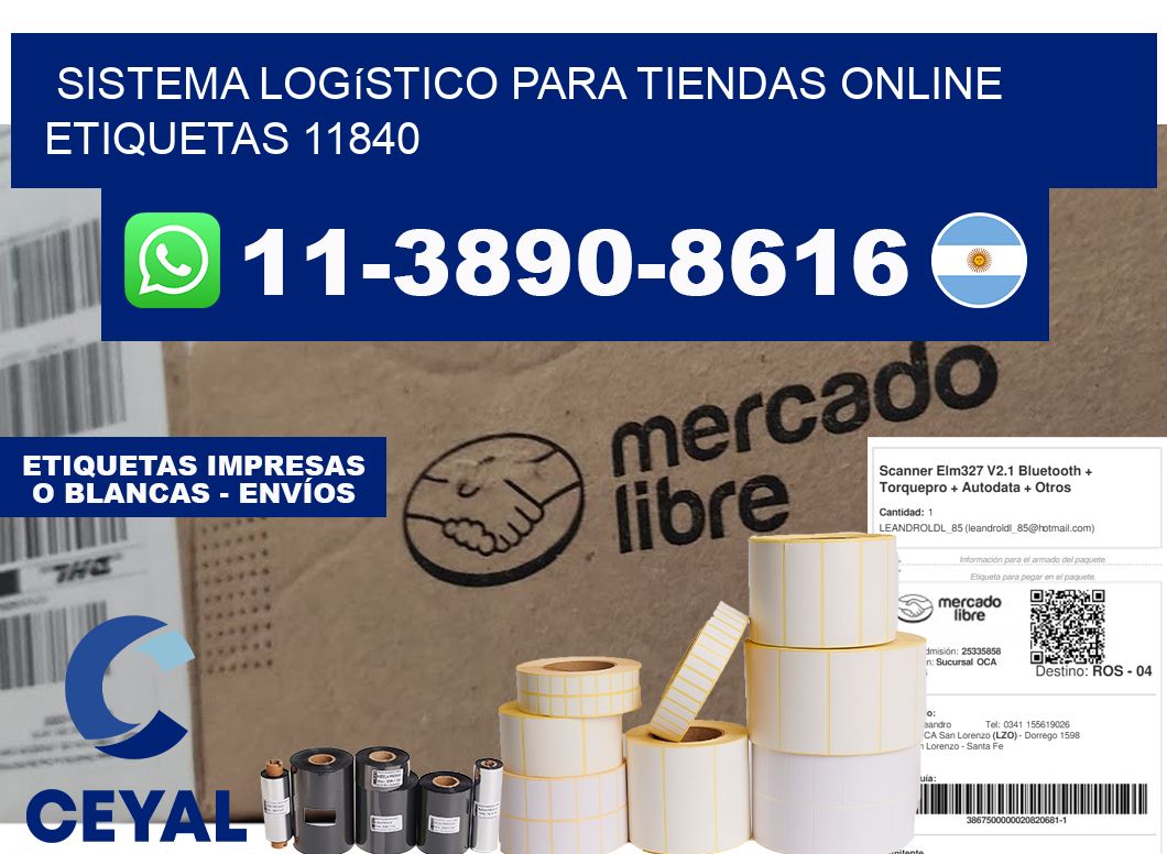 Sistema logístico para tiendas online etiquetas 11840