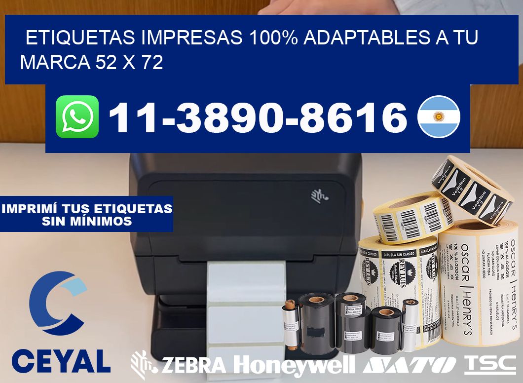 etiquetas impresas 100% adaptables a tu marca 52 x 72
