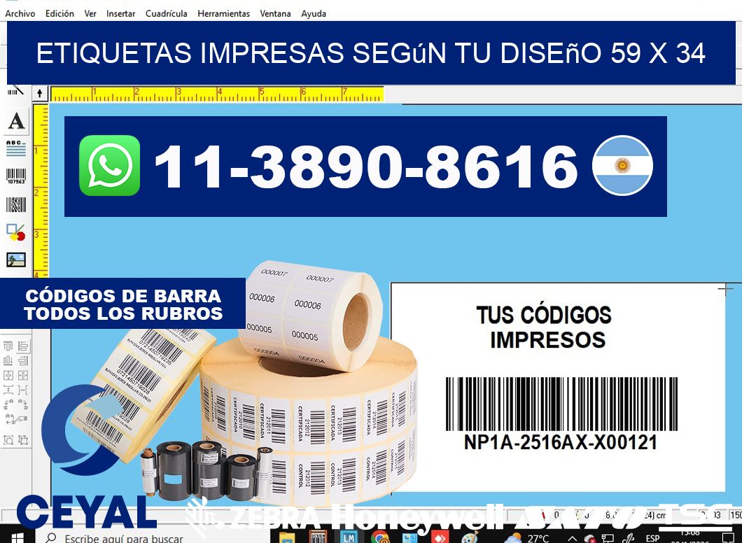 etiquetas impresas según tu diseño 59 x 34