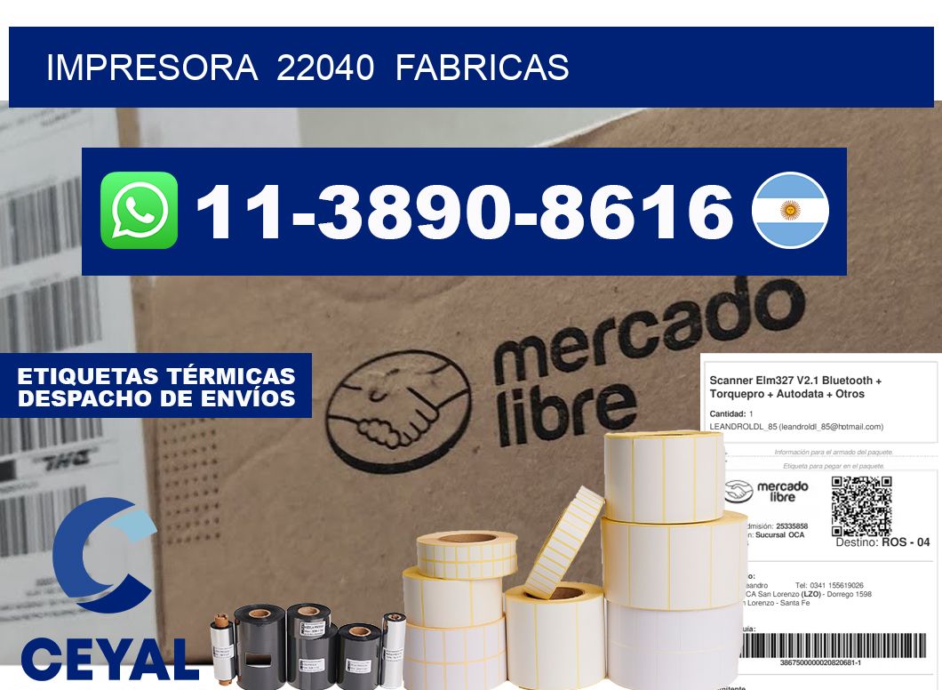 impresora  22040  fabricas