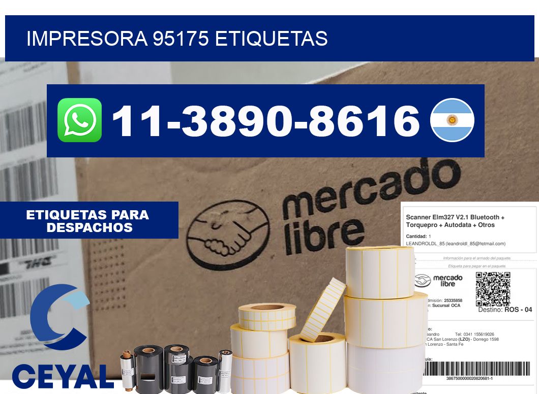 impresora 95175 etiquetas