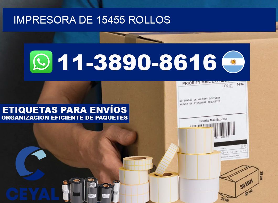impresora de 15455 rollos