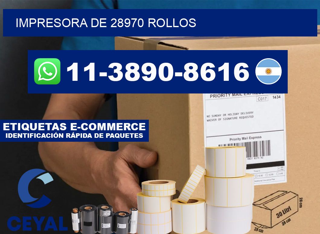 impresora de 28970 rollos