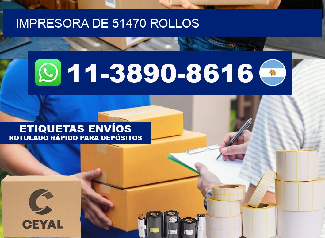 impresora de 51470 rollos