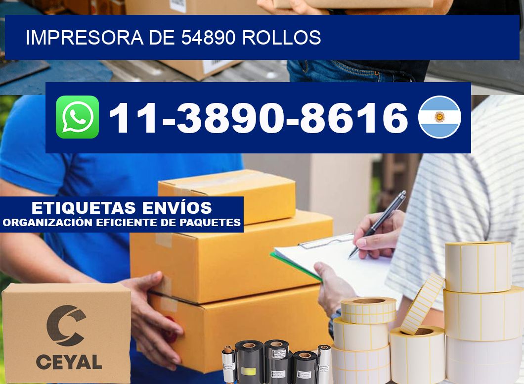 impresora de 54890 rollos
