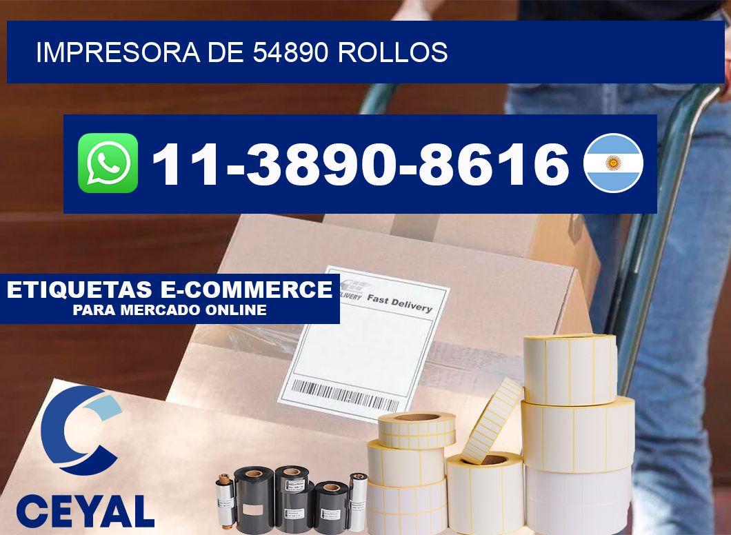 impresora de 54890 rollos