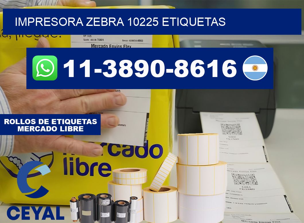 impresora zebra 10225 etiquetas