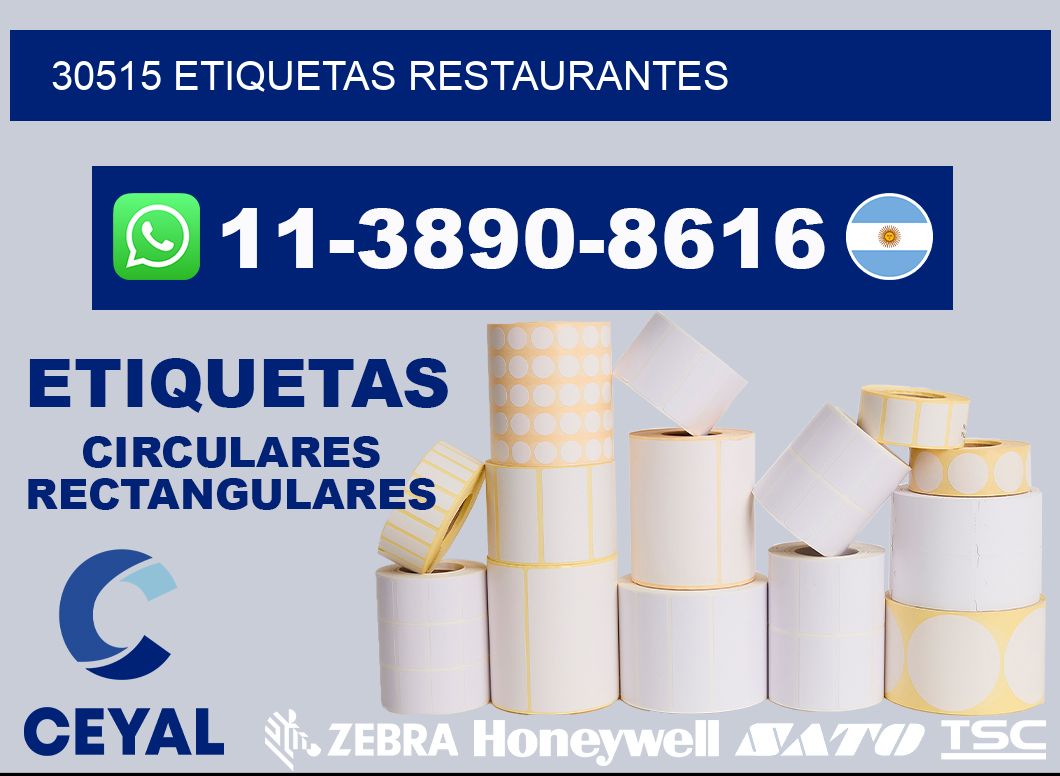 30515 etiquetas restaurantes