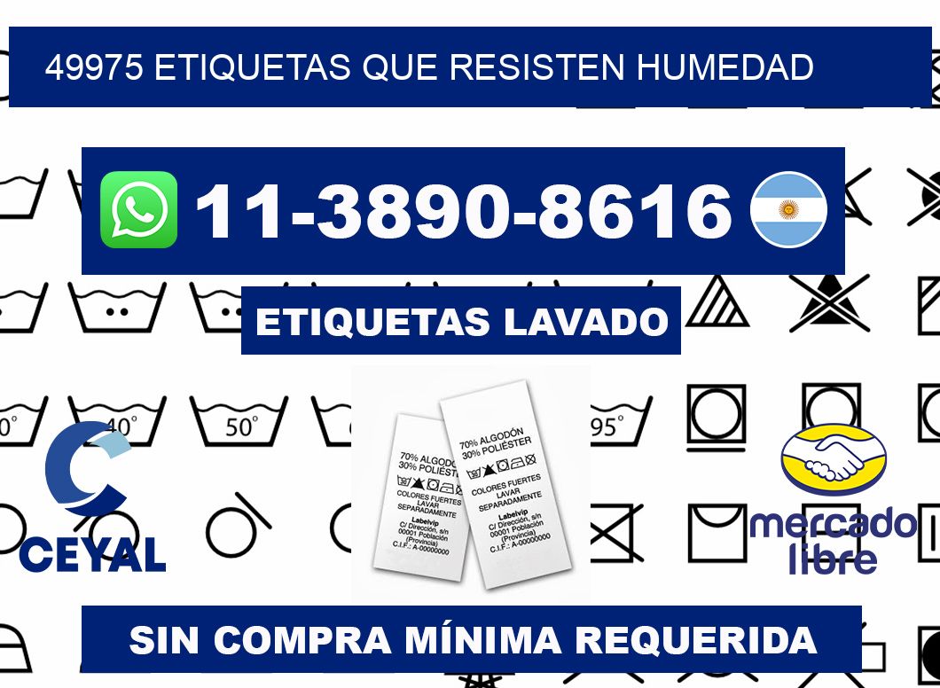 49975 etiquetas que resisten humedad