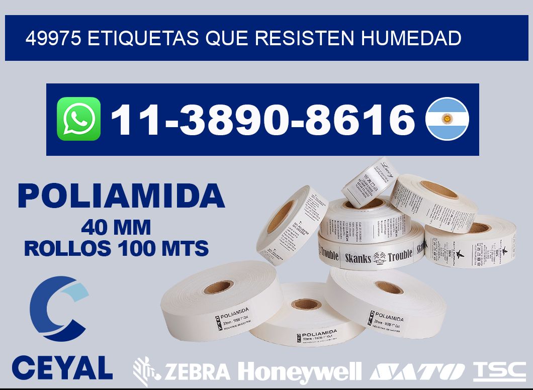 49975 etiquetas que resisten humedad