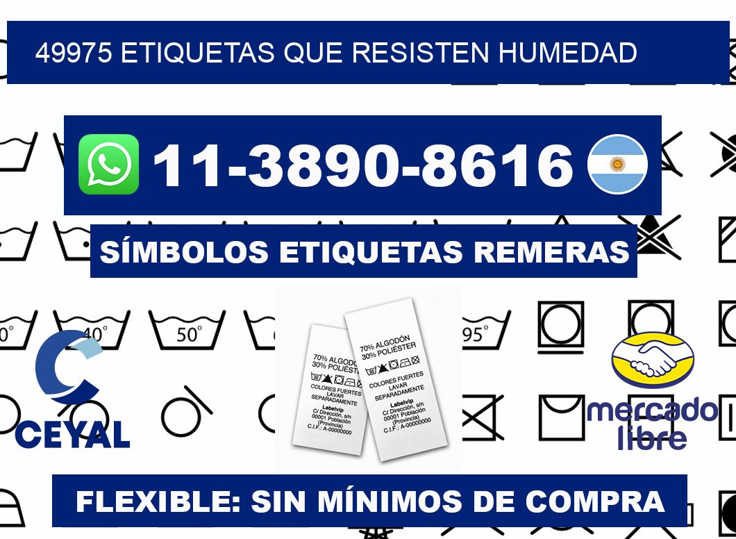 49975 etiquetas que resisten humedad