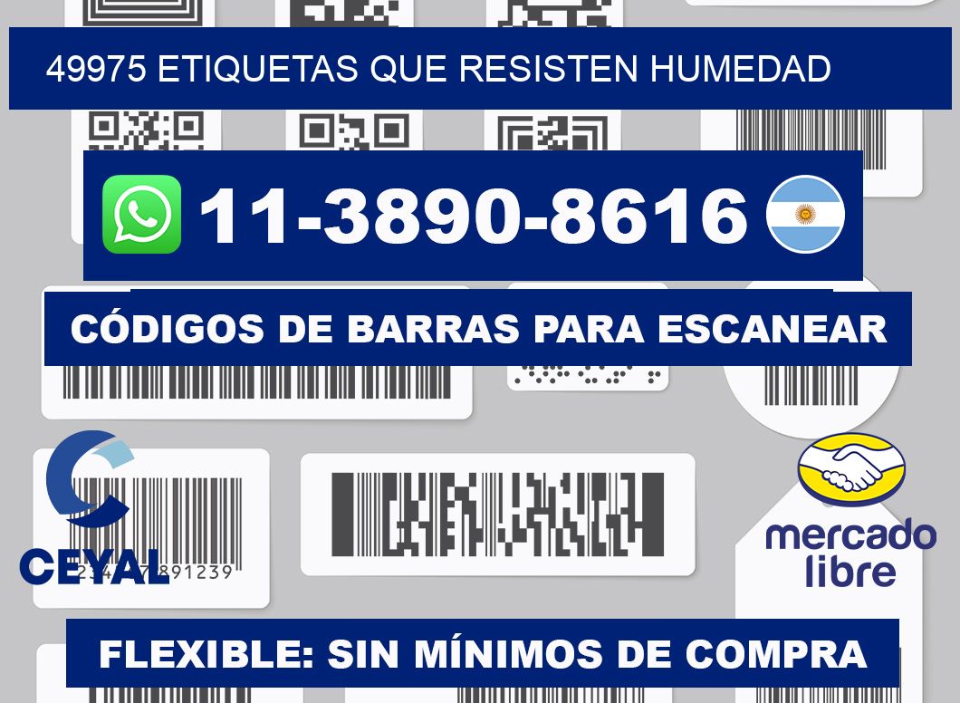 49975 etiquetas que resisten humedad
