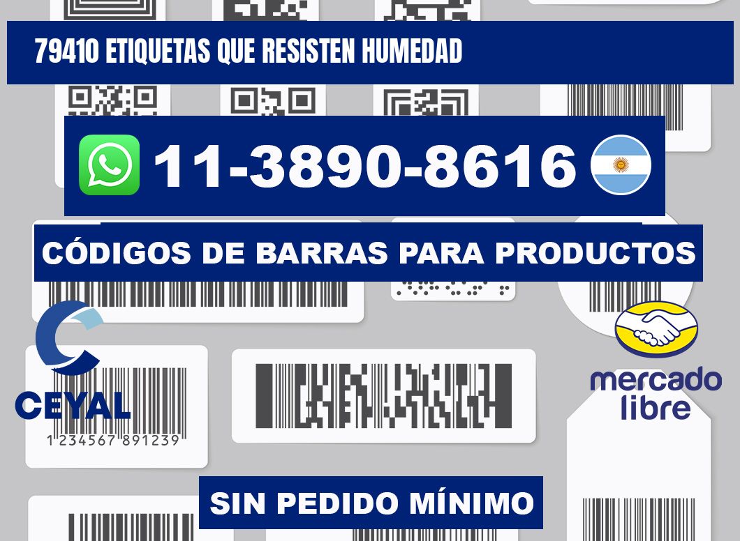 79410 etiquetas que resisten humedad