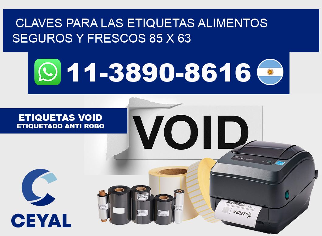 Claves para las etiquetas alimentos seguros y frescos 85 x 63