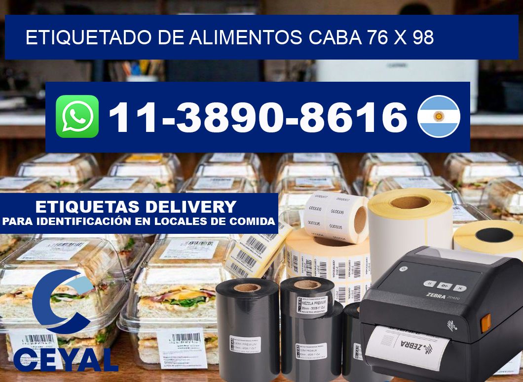 Etiquetado de alimentos caba 76 x 98