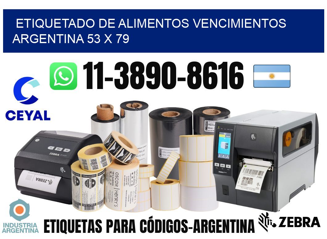 Etiquetado de alimentos vencimientos Argentina 53 x 79