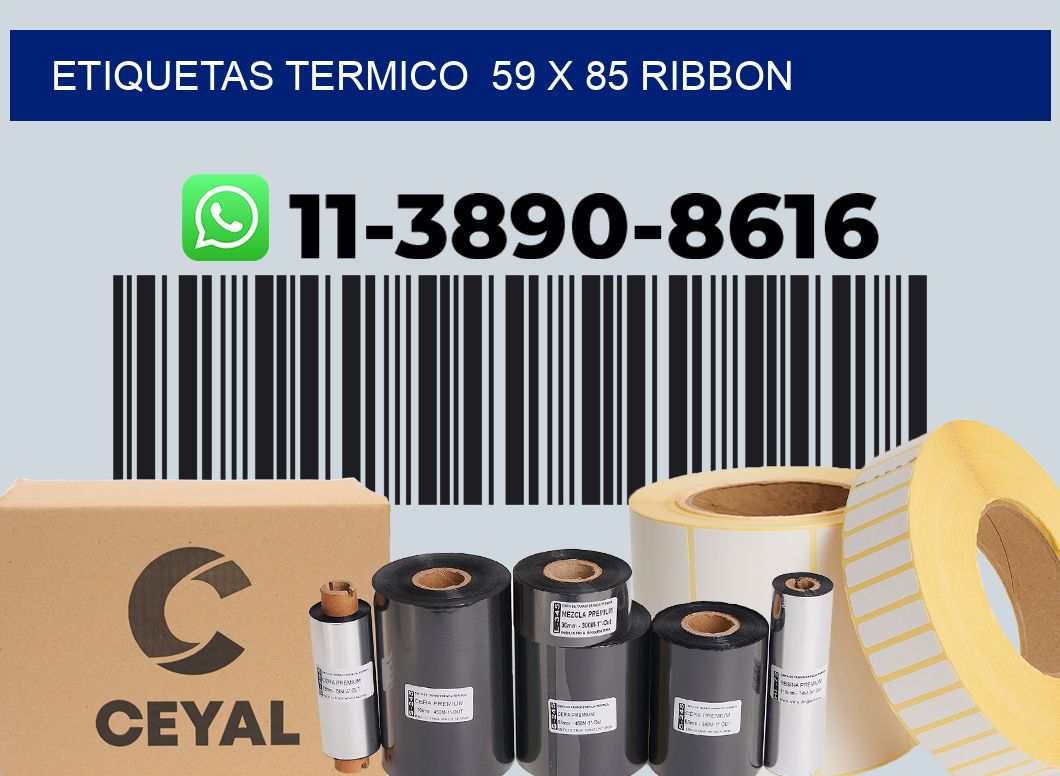 Etiquetas termico  59 x 85 ribbon