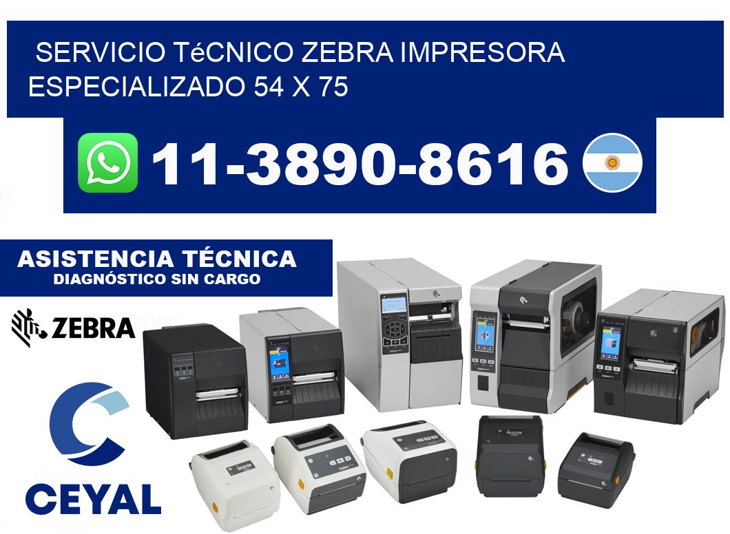 Servicio Técnico Zebra Impresora Especializado 54 x 75