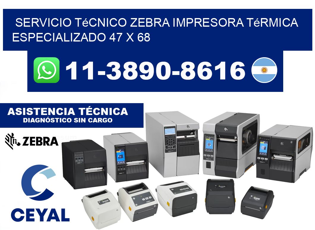 Servicio Técnico Zebra Impresora Térmica Especializado 47 x 68