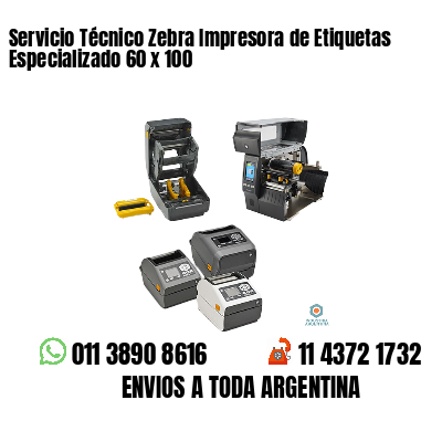 Servicio Técnico Zebra Impresora de Etiquetas Especializado 60 x 100
