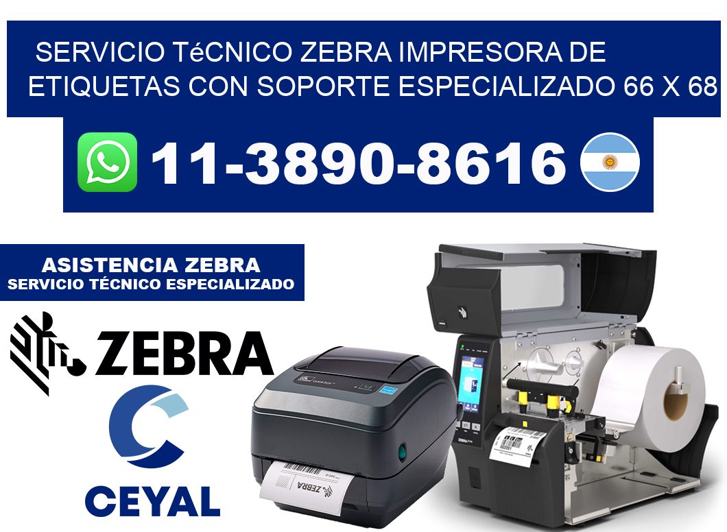 Servicio Técnico Zebra Impresora de Etiquetas con Soporte Especializado 66 x 68