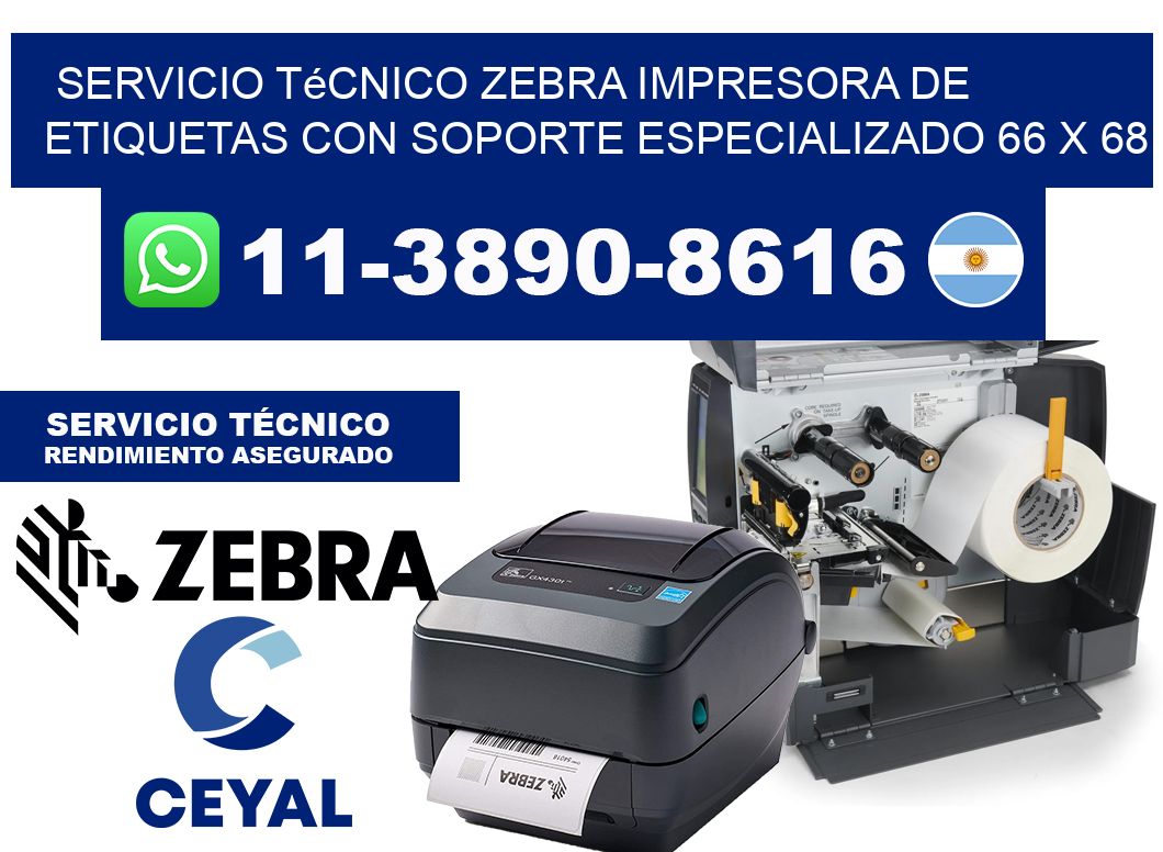 Servicio Técnico Zebra Impresora de Etiquetas con Soporte Especializado 66 x 68