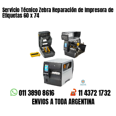 Servicio Técnico Zebra Reparación de Impresora de Etiquetas 60 x 74