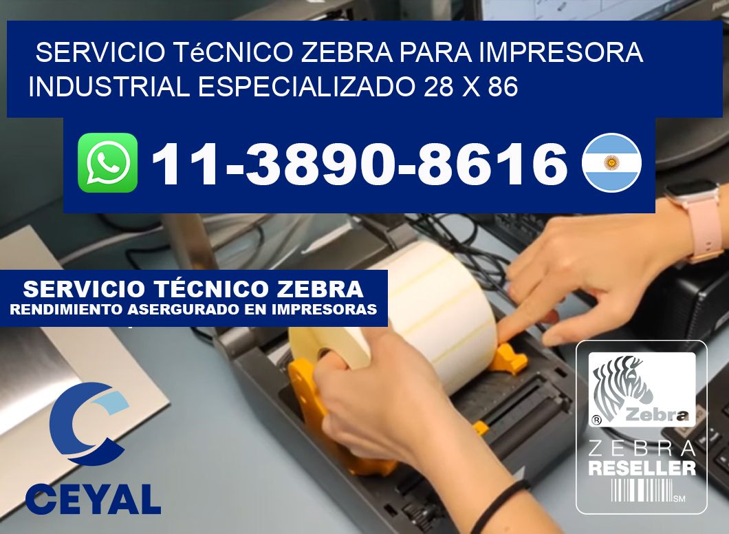 Servicio Técnico Zebra para Impresora Industrial Especializado 28 x 86