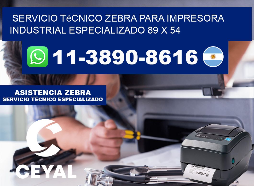 Servicio Técnico Zebra para Impresora Industrial Especializado 89 x 54