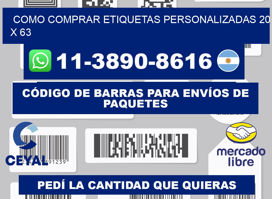 como comprar etiquetas personalizadas 20 x 63