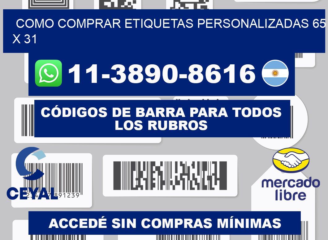 como comprar etiquetas personalizadas 65 x 31